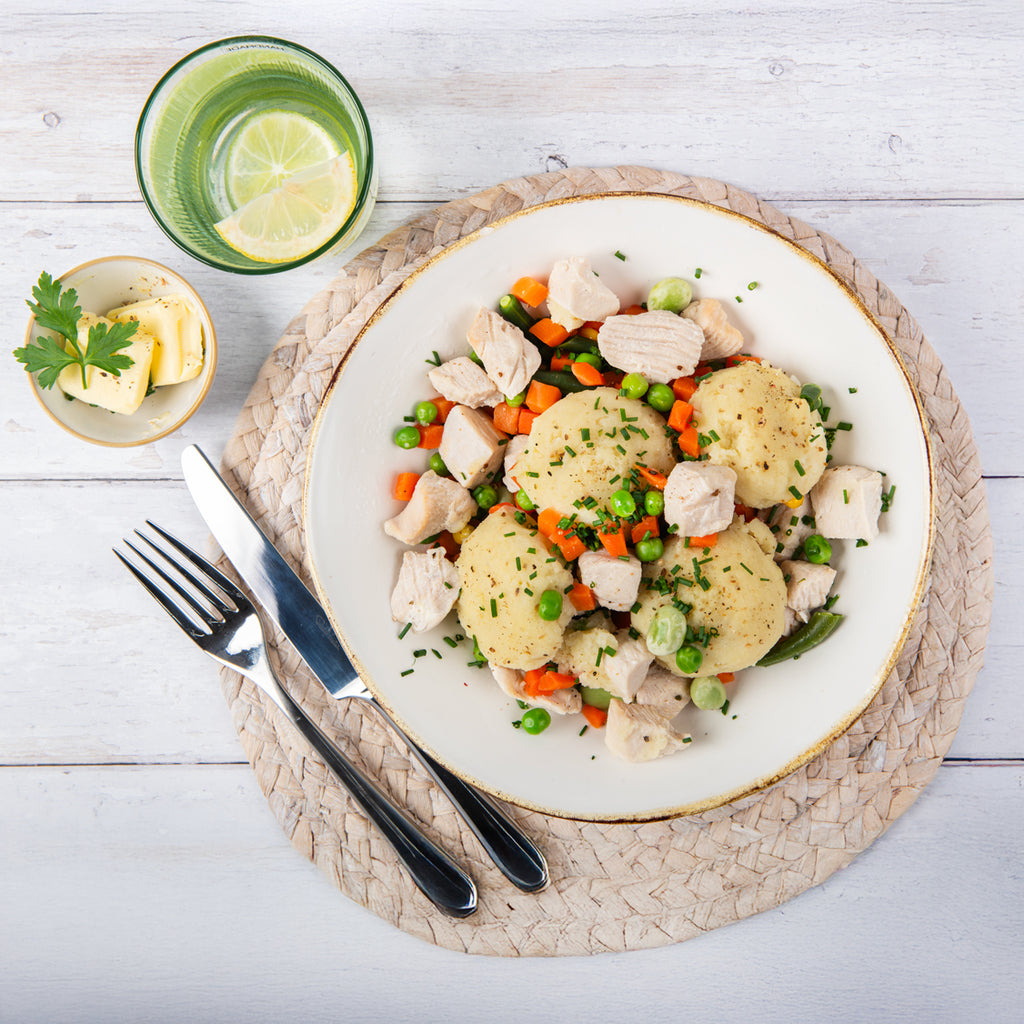 Chicken, Mash & Mixed Veg